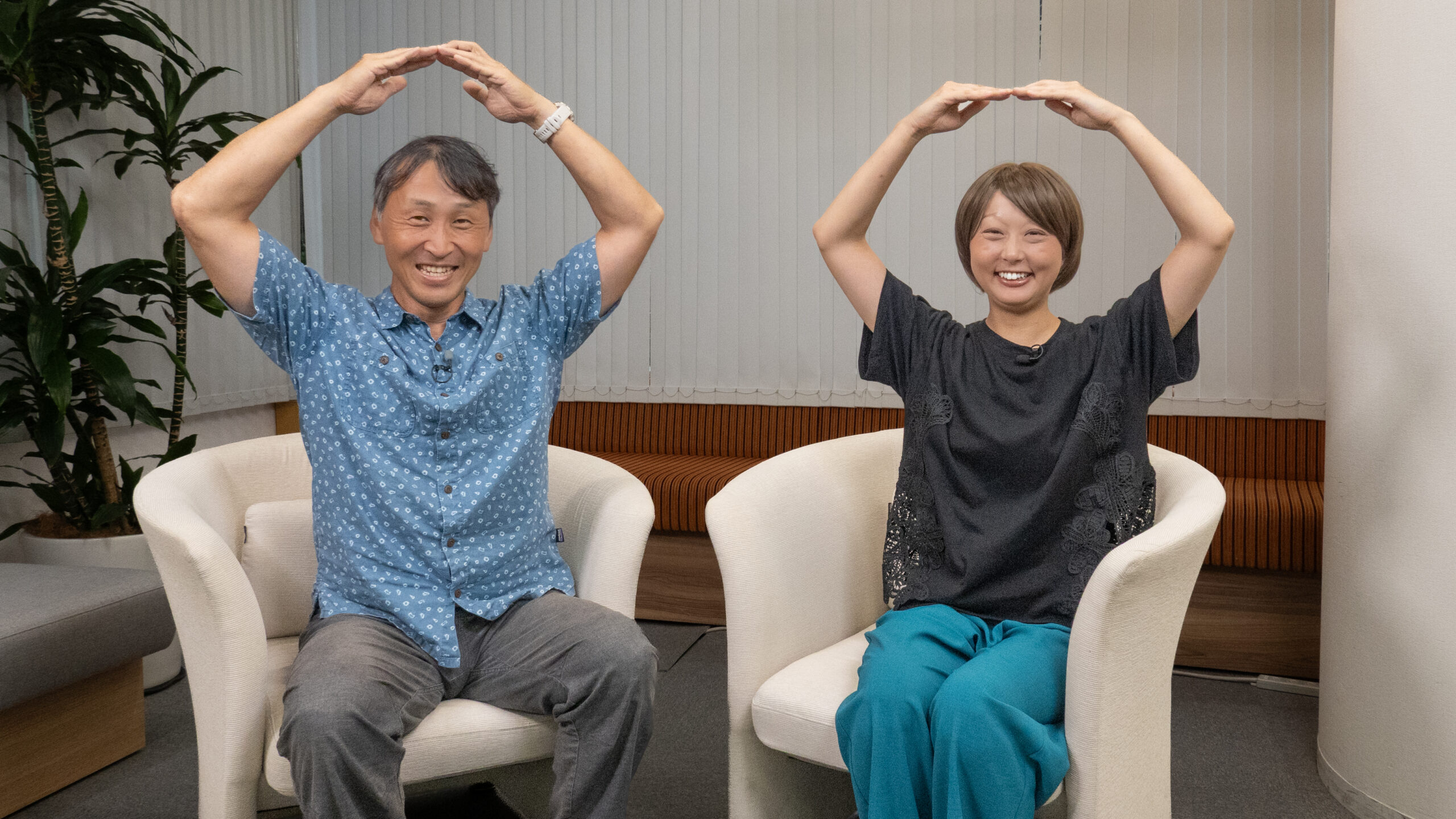 風と土と 代表取締役 阿部裕志さん、陽と人 代表取締役 小林味愛さん